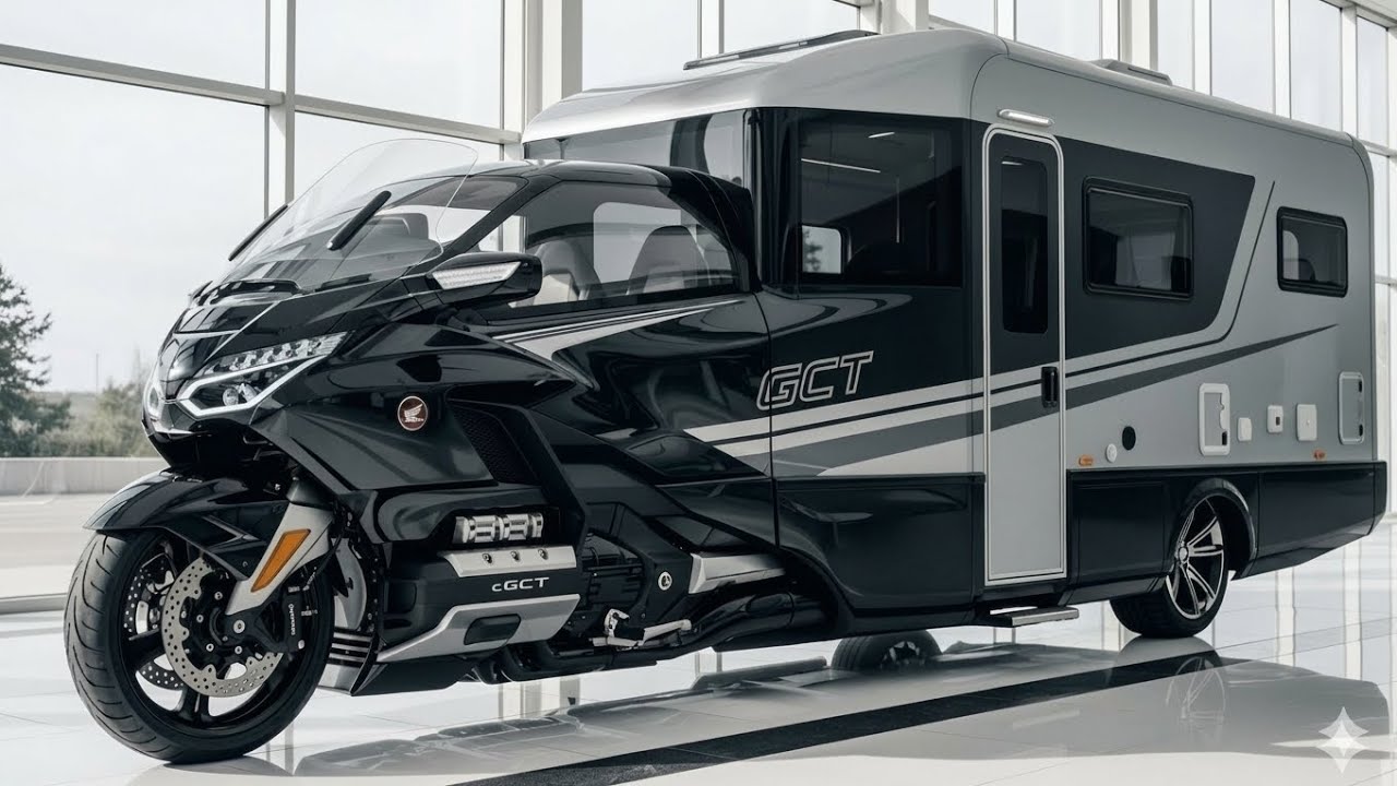 Kamper Honda Gold Wing GCT z 2027 roku &ndash; przyszłość luksusowej turystyki i życia w kamperze 🏍️🏕️