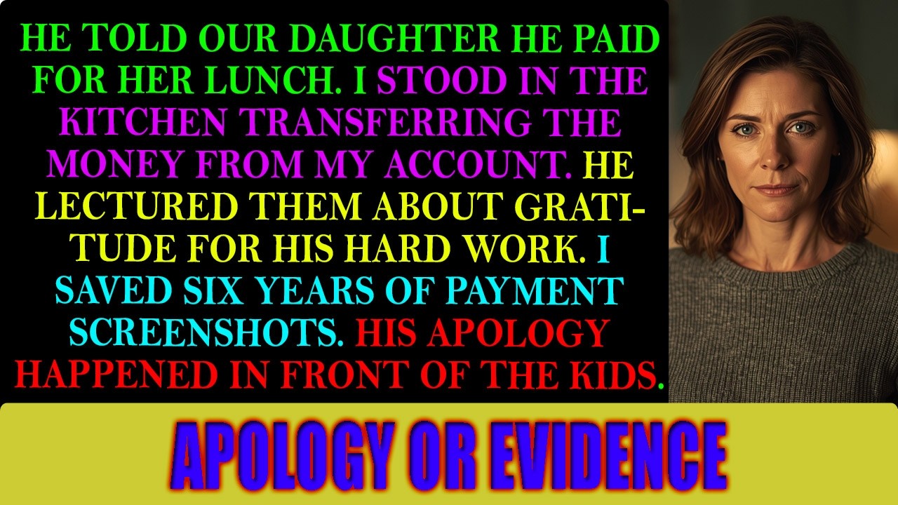 My Husband Lectured Our Kids About “His” Money — I Had Six Years of Receipts