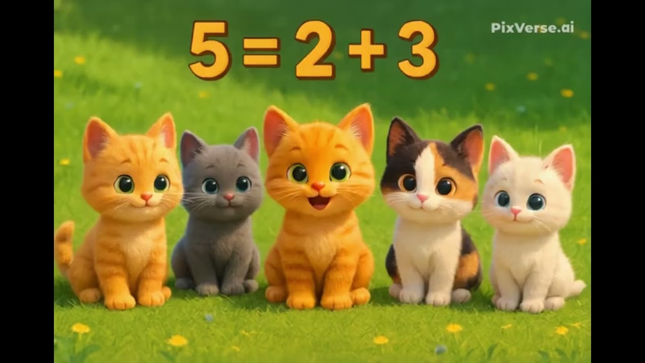 состав числа 5 = 2 + 3