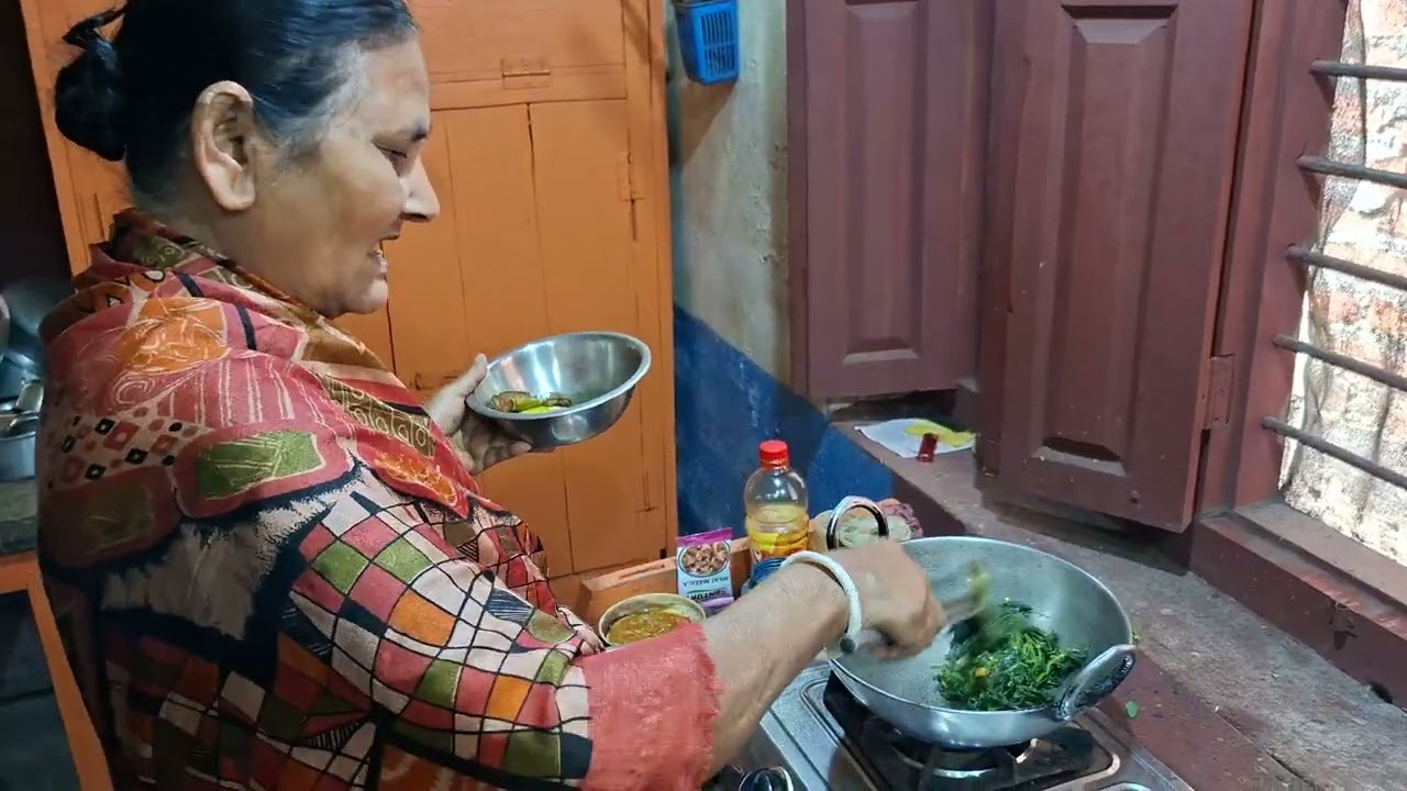 Baigun ko bhaji ani kera ko bunga recipe vlog ❤️🤤