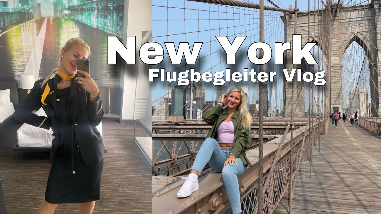 New York - Brooklyn Bridge / schönste  Brücke in New York / Flugbegleiter Vlog