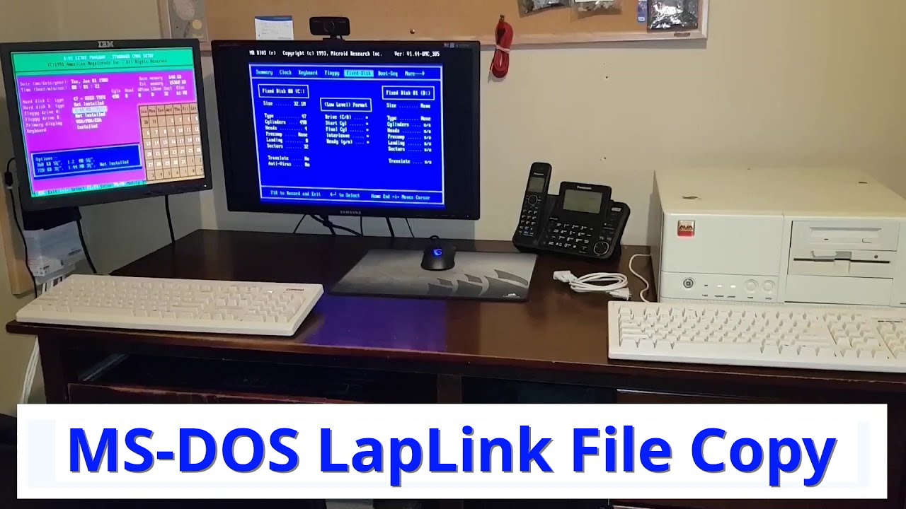 MS-DOS Laplink — последовательная передача данных RS232