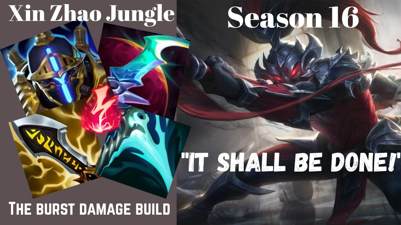 ONE SHOT KILL XIN ZHAO JUNGLE SEASON 16 | ABSOLUTE MADNESS IN LOW ELO | #riotgames #leagueoflegends