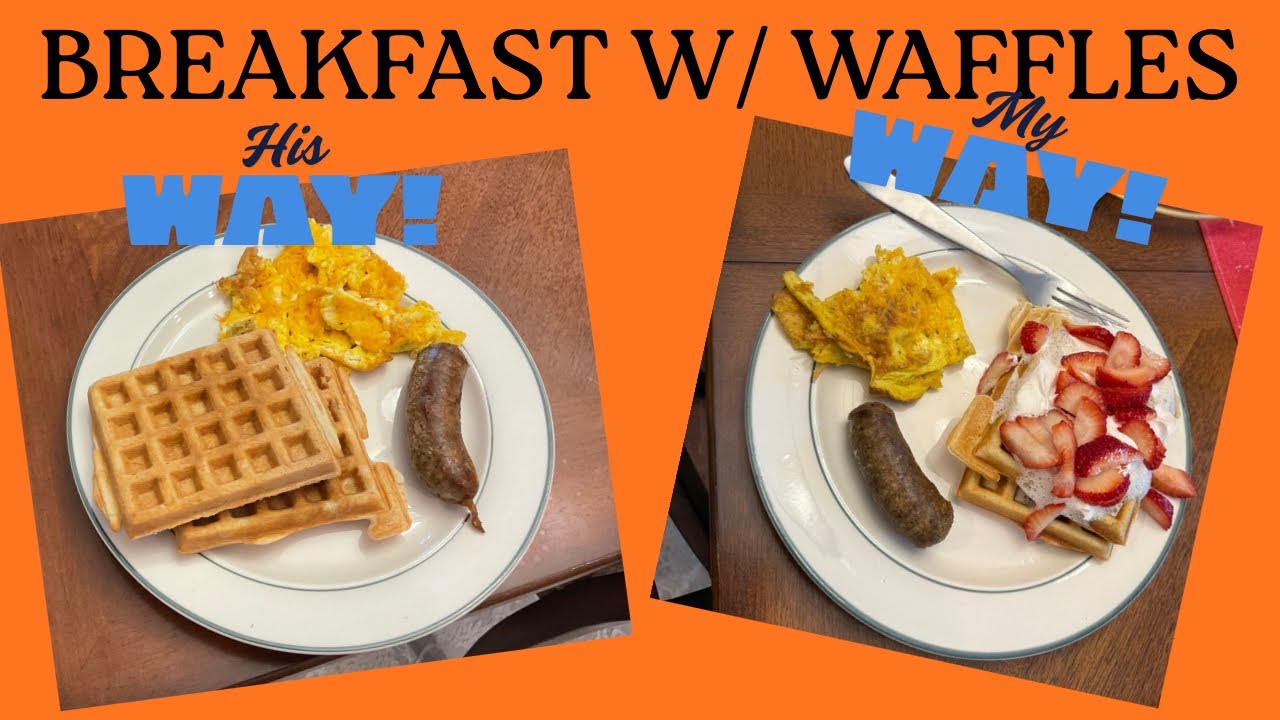 Cooking Breakfast - Easy Homemade Waffles