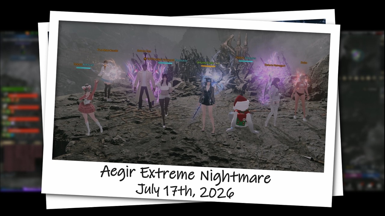 [Lost Ark] 1785.83 Lunar Reaper Extreme Aegir Nightmare Week 1