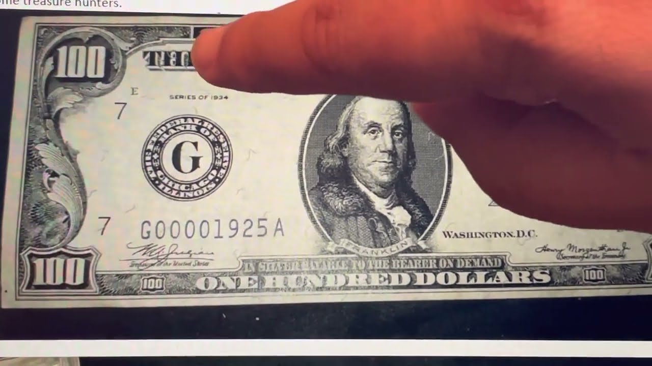 Fake $100 silver certificate