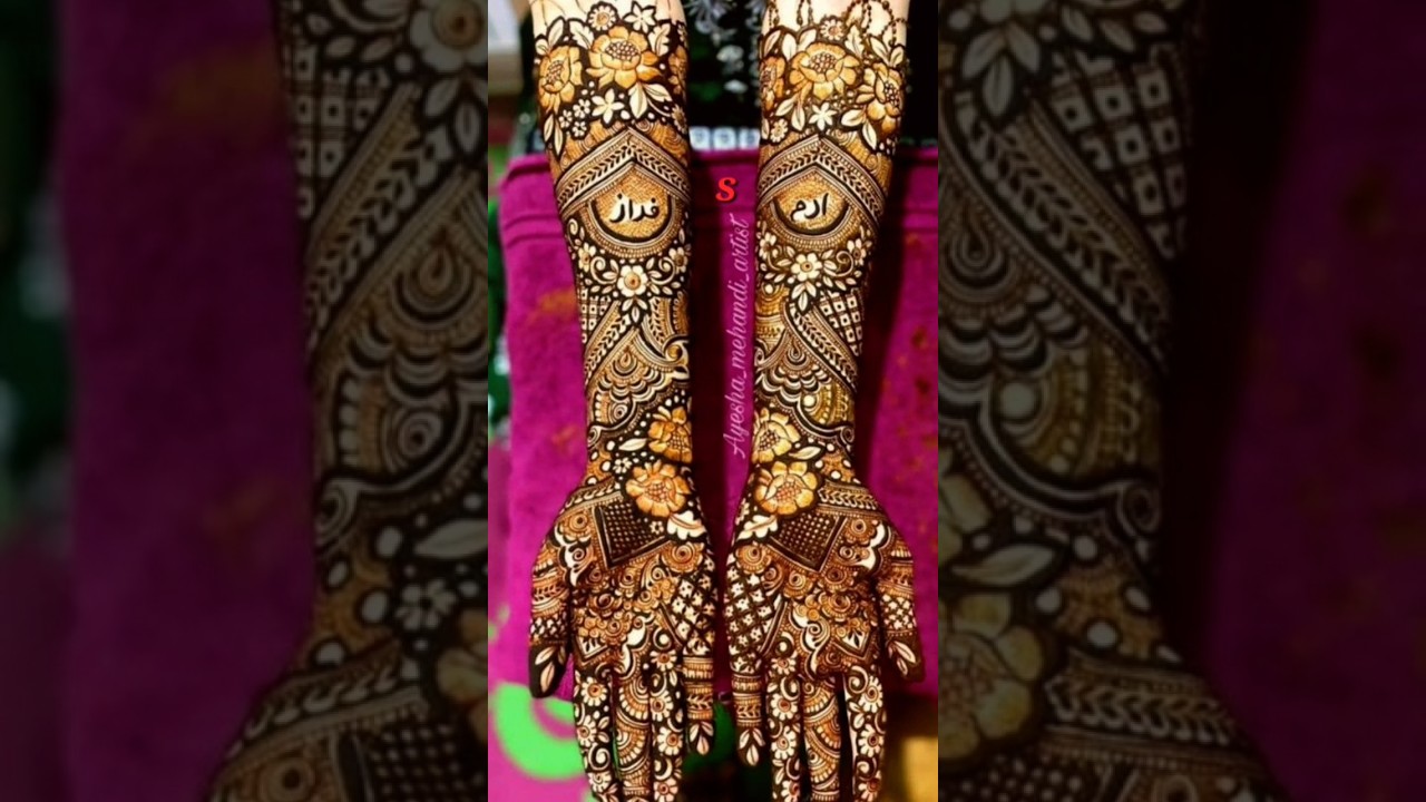 B,S,P,N,K,D,R,M name letter ladki ki beautiful mahandi design 