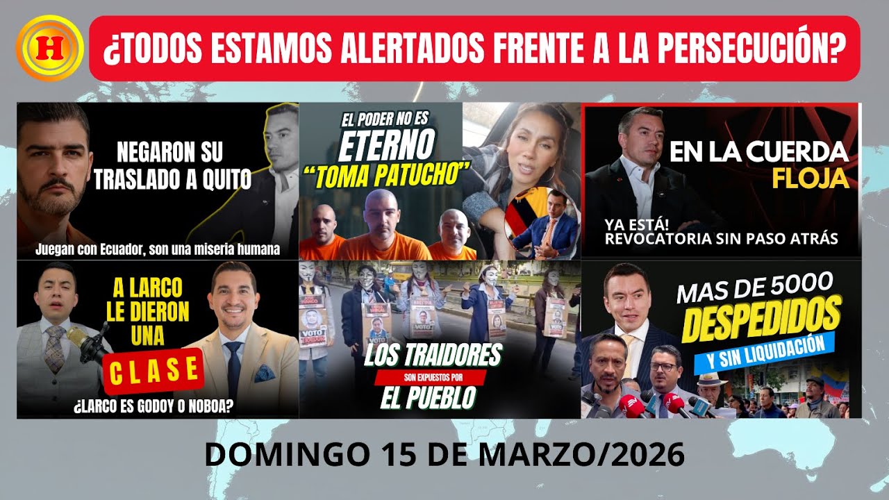 🔴 ¡ALERTA EN ECUADOR! ¿ESTADO DE EXCEPCIÓN O PERSECUCIÓN POLÍTICA?
