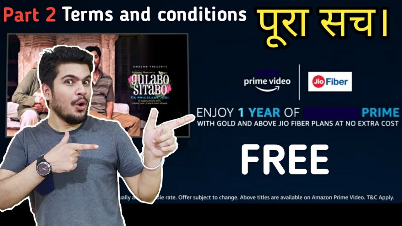 Jio fiber prime video free full details | terms and  conditions watch before buying recharge.