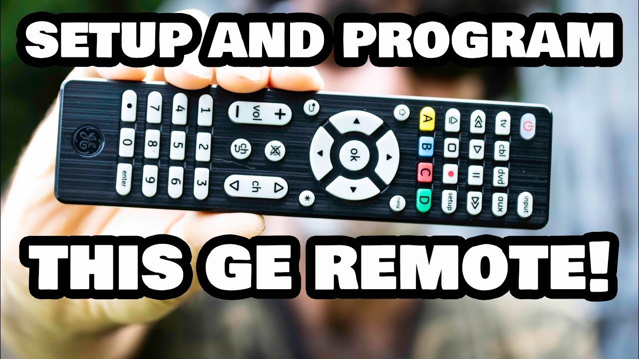 Programming Your GE Universal Remote Control to ANY Device!
