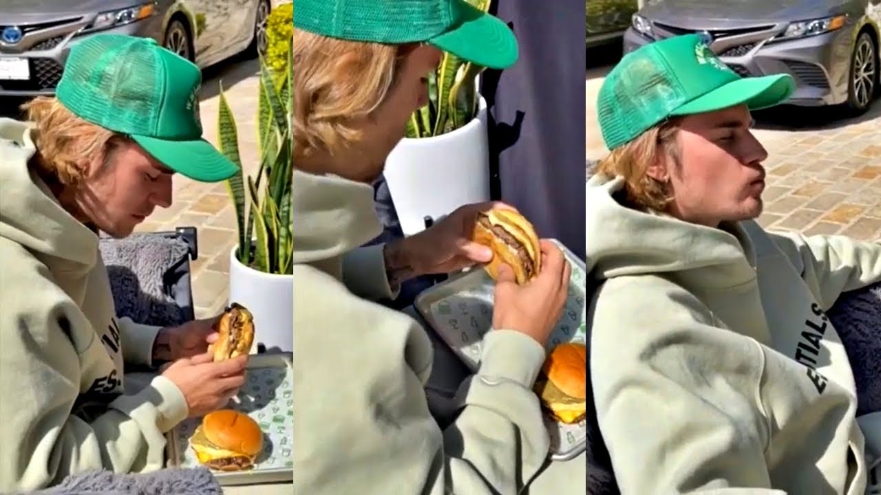 Justin Bieber tasted Benny Blanco's exclusive burger from shake shack