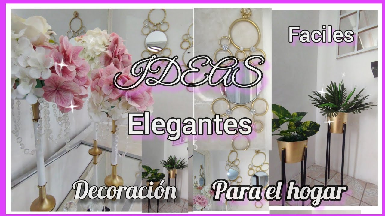 Nuevas decoraciones  para el hogar  3 IDEAS faciles  para decorar tu casa  #diy #decoracion #home