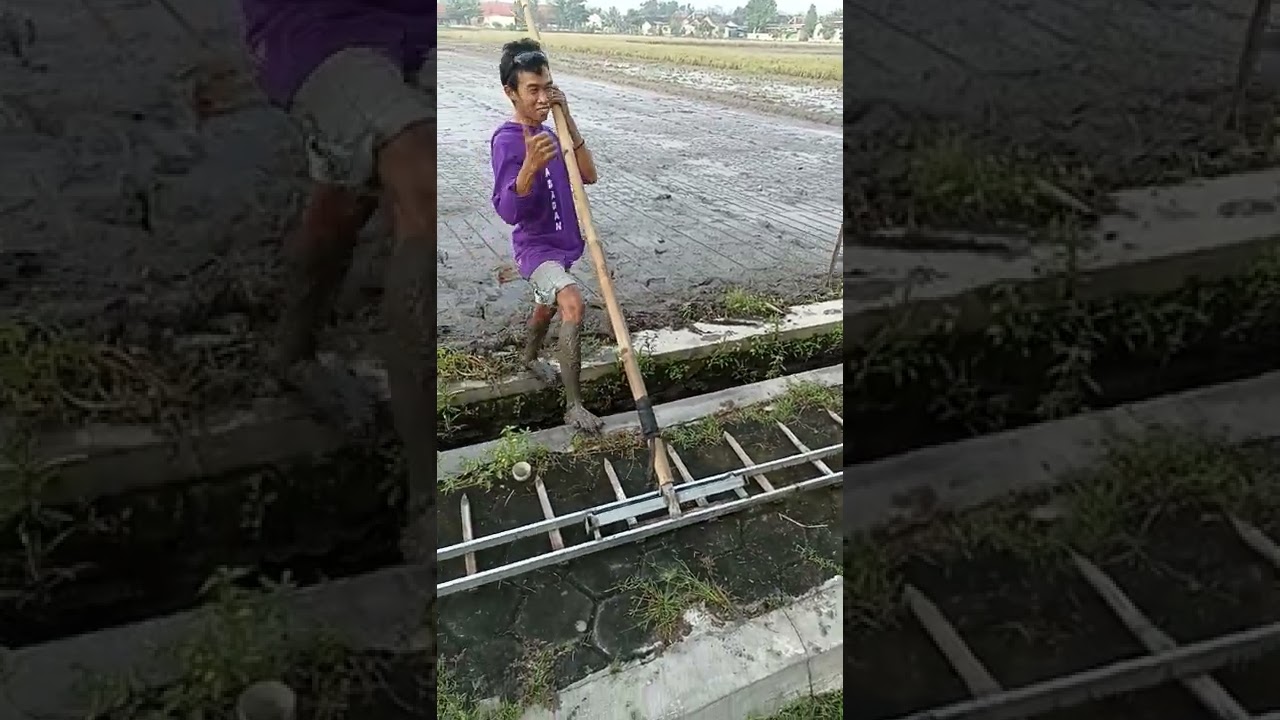 Alat Tanam Padi Manual. 20gigi. Hampir 5meter. 3x putar selesai kerjaan