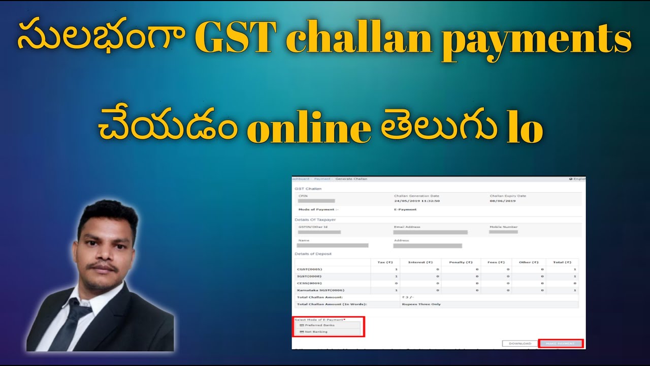 #HowtopayGstchallanpayment online  తెలుగు||#GstTeluguInfo