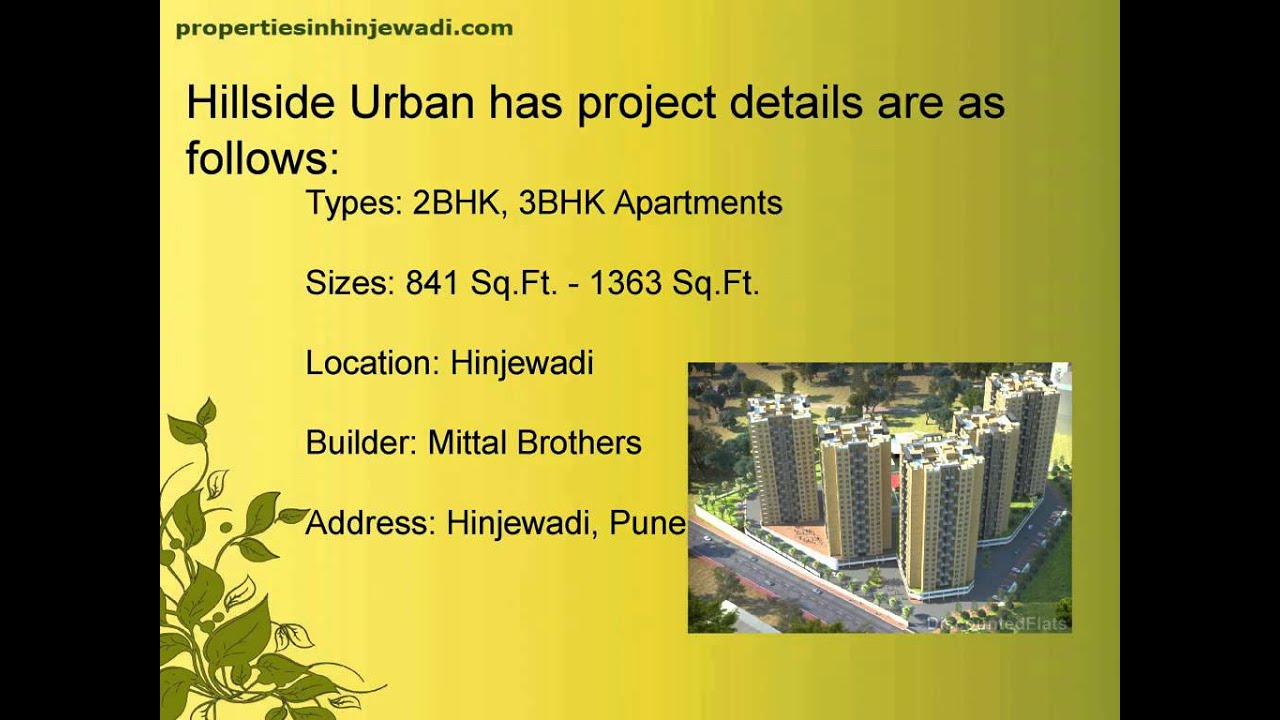 Hillside Urban in Hinjewadi Pune by Mittal Brothers