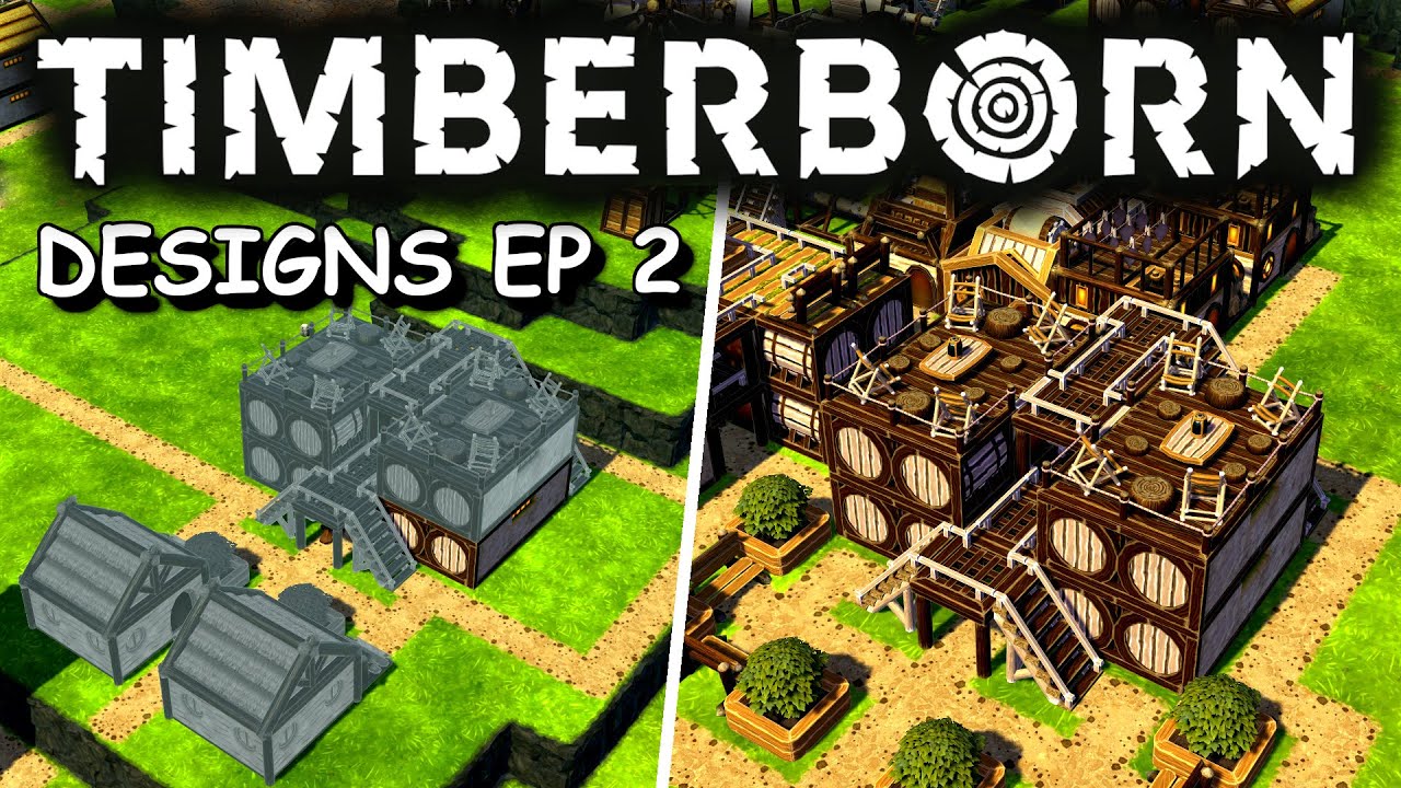 Timberborn Designs EP 2 🔥 Two Warehouse Designs + Variations 🔥 [ENG]