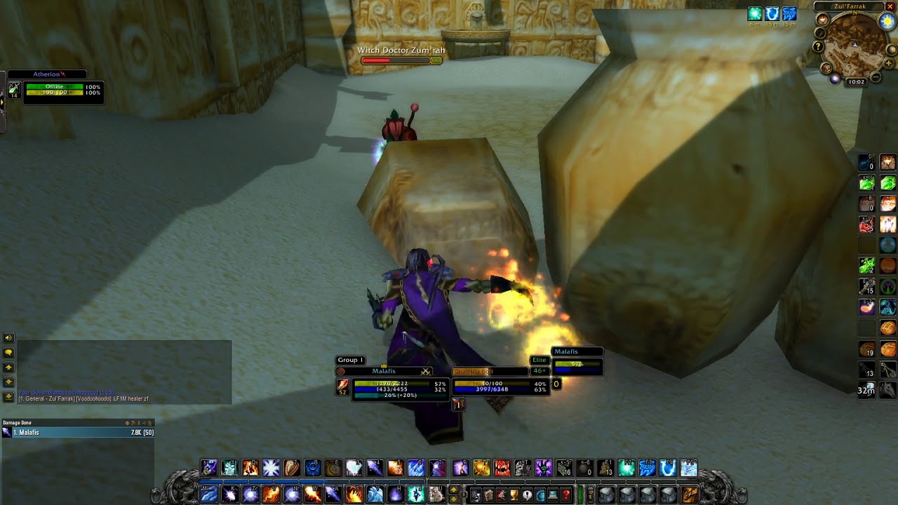 52 Mage Soloing Witch Doctor Boss in ZF