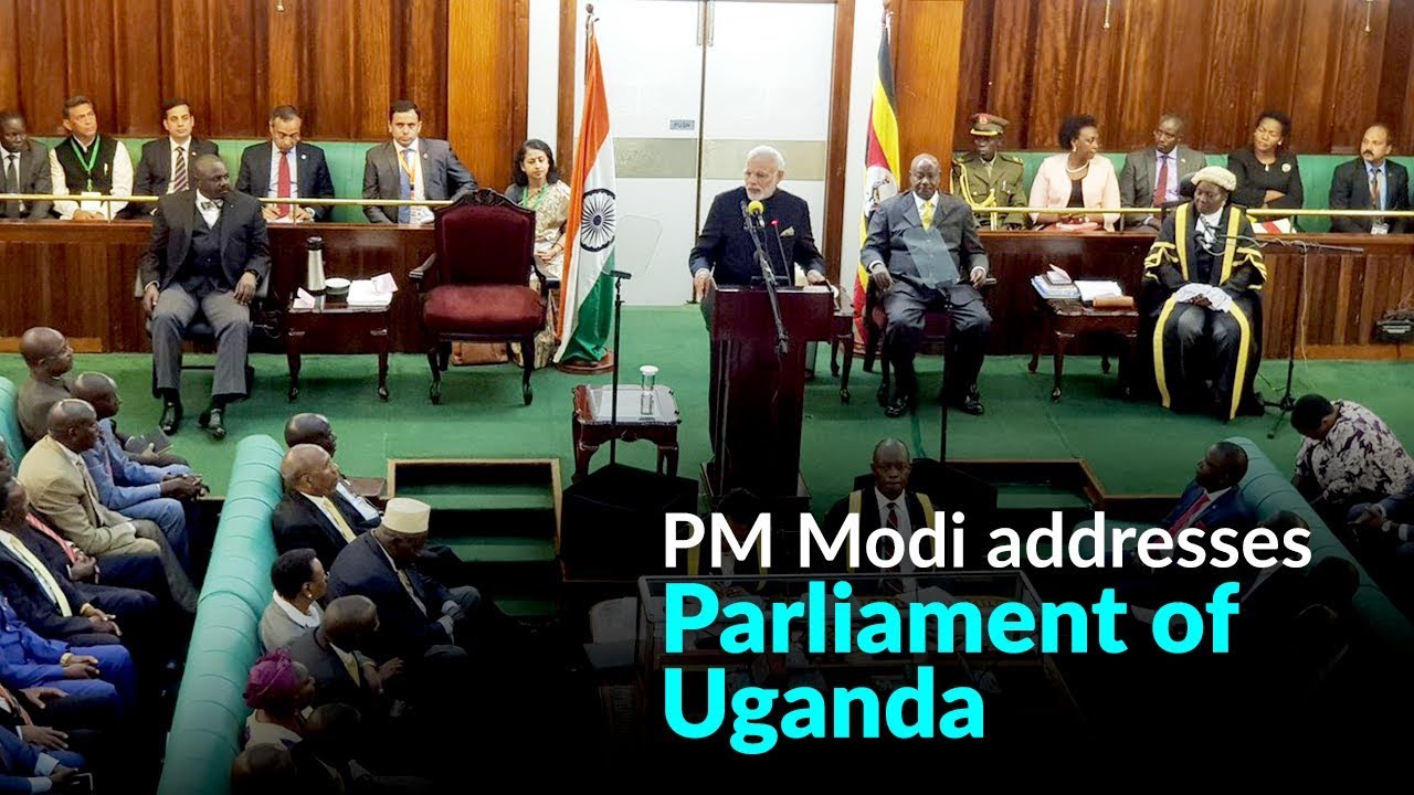 PM Modi addresses Parliament of Uganda