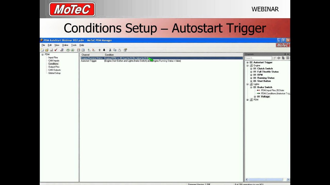 How to configure Autostart with a PDM