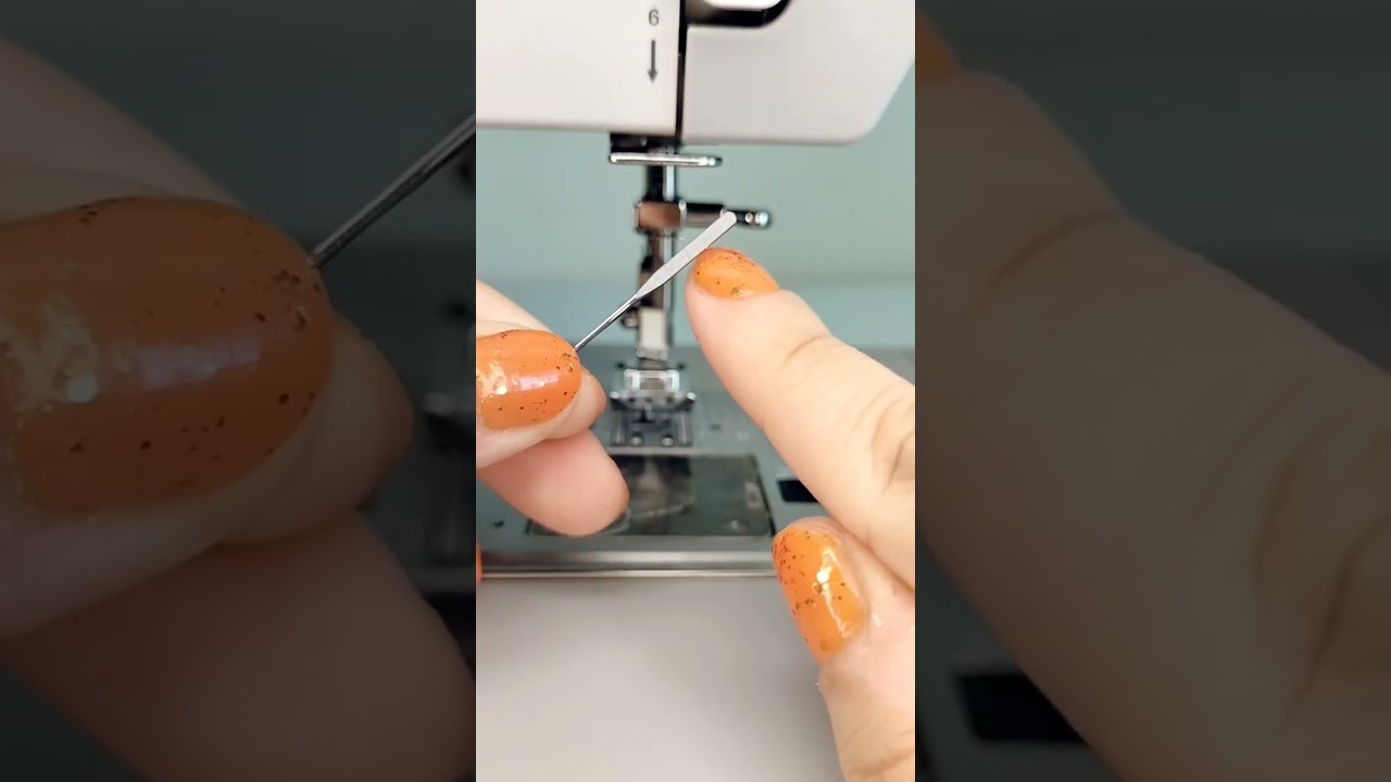 C&oacute;mo poner insertar la aguja en la m&aacute;quina de coser - Tutorial de costura #costura