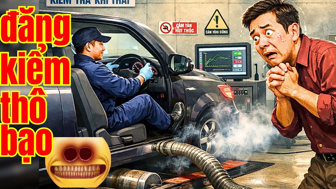 Tài xế xót lòng: test khí thải thô bạo - đạp ga hơn 4000 vòng để thử giới hạn động cơ