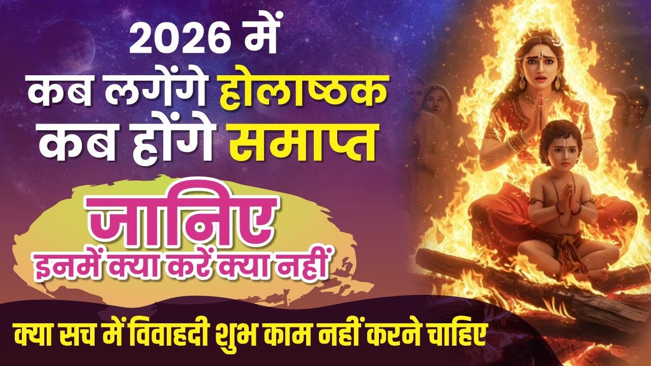 Holasthak 2026 Date And Time I Holashtak kab hai | होलाष्टक कब हैं 2026 में। Holi 2026 Date And Time