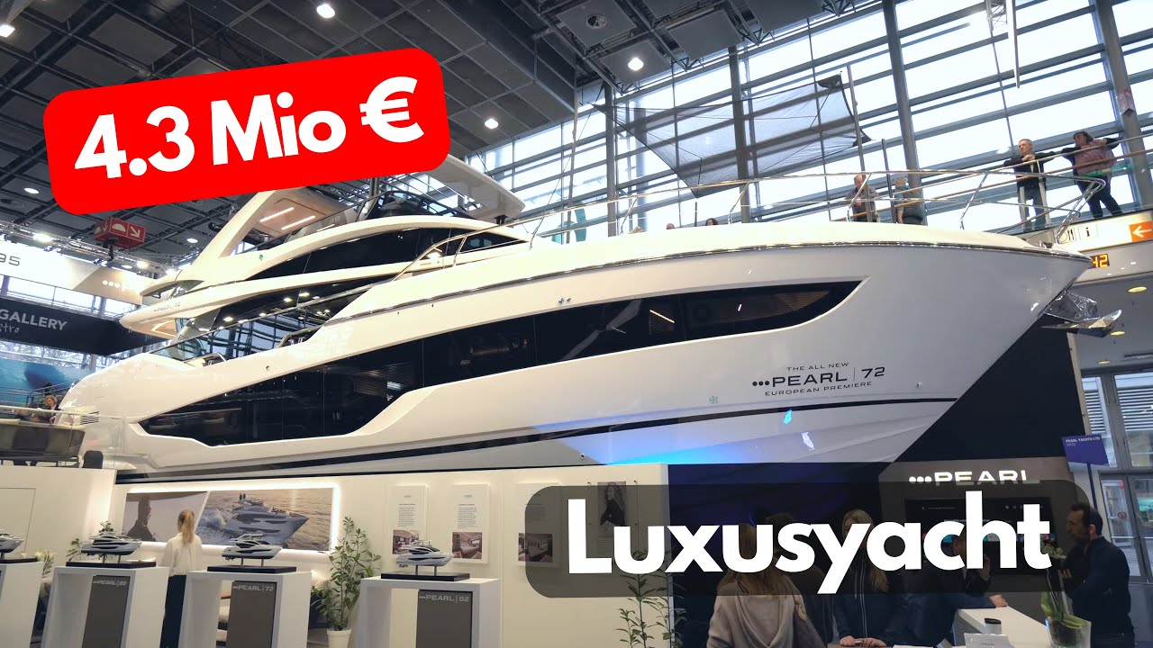 WOHNMOBIL? ODER SUPERYACHT PEARL 72 2024: 4,3 Mio Luxus Yacht auf 21,9m. Roomtour mit allen Details.