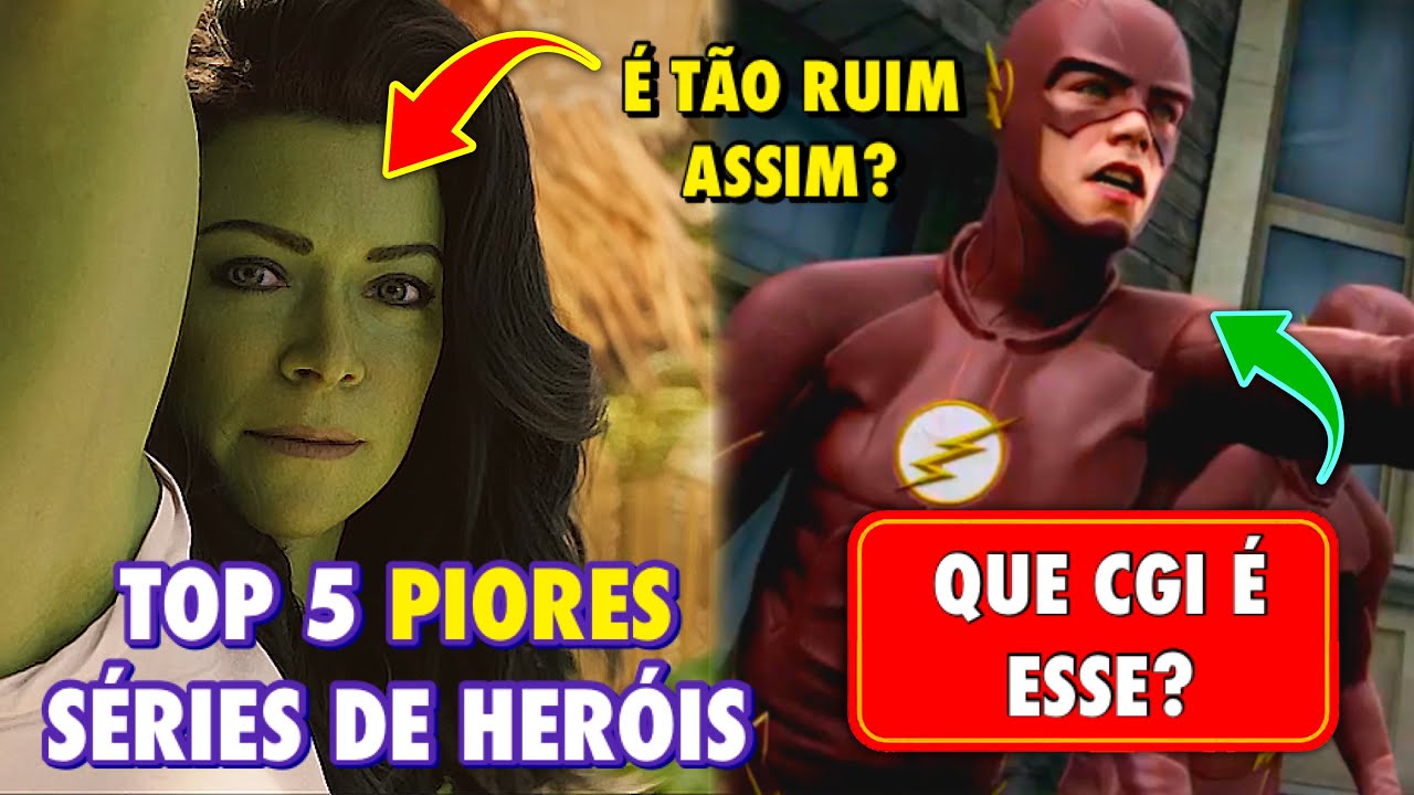 TOP 5 PIORES SÉRIES DE HERÓIS (MARVEL E DC)