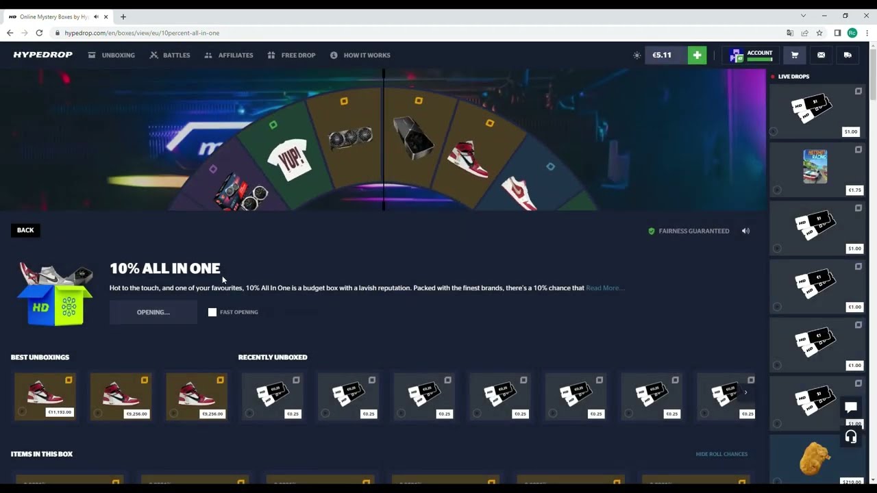 hypedrop small opening #1