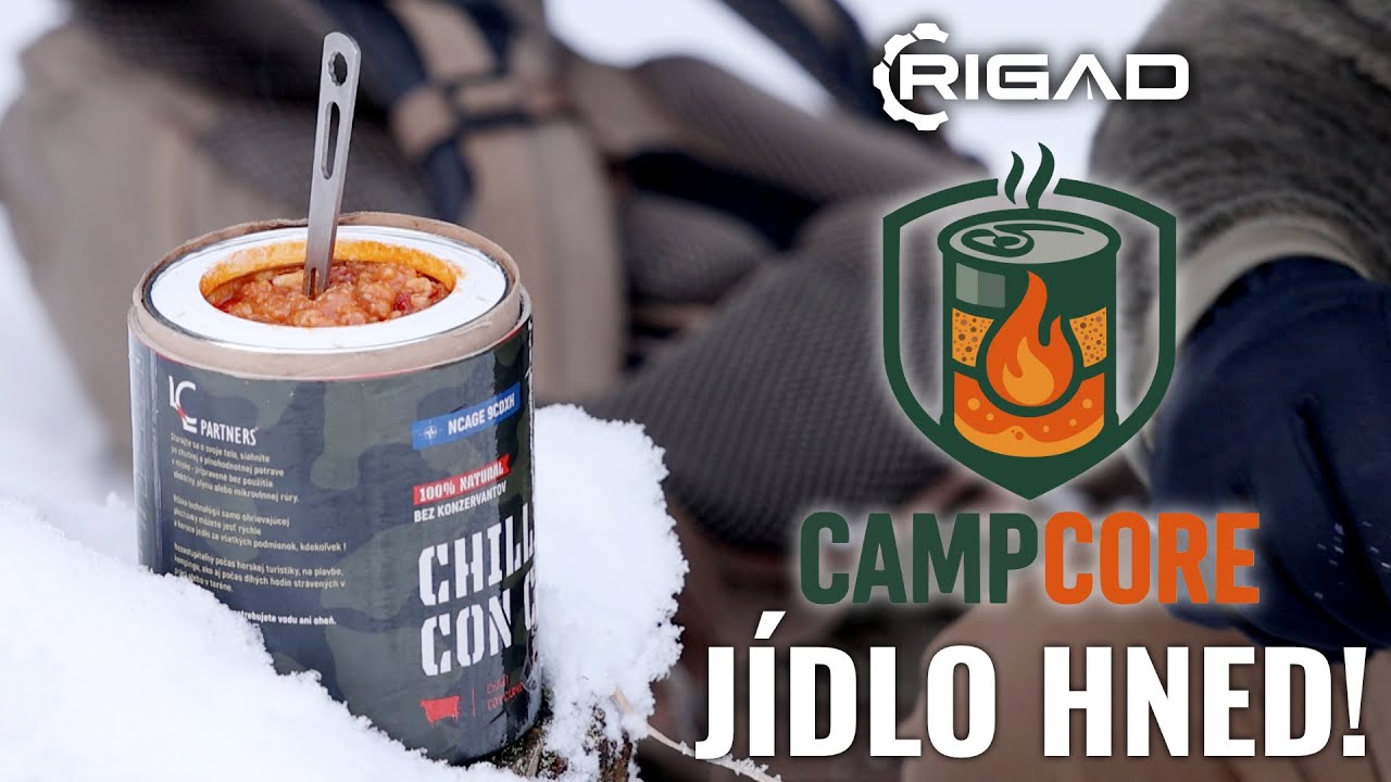 CAMPCORE: Za 6 minut HOTOVO!  Více než jen plechovka na cesty! Samo ohřev se prostě hodí! Rigad