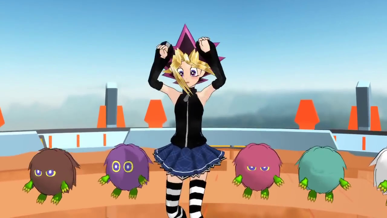 【MMD】女装AIBOとクリボーでNekomimi Switch【yugioh!】yugi