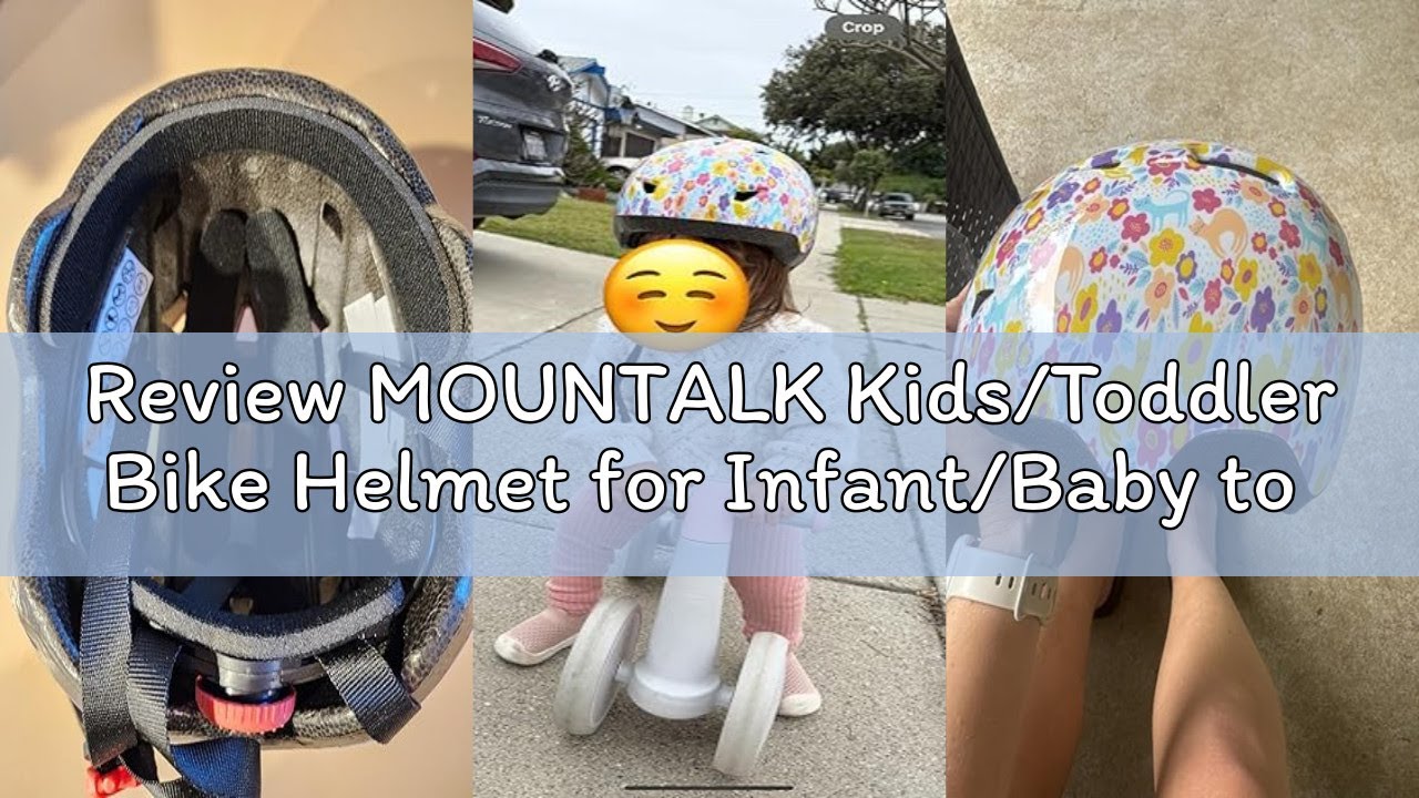 Review MOUNTALK Kids/Toddler Bike Helmet for Infant/Baby to Children 1/2/3/4/5/6/7/8 Years Old, Kids