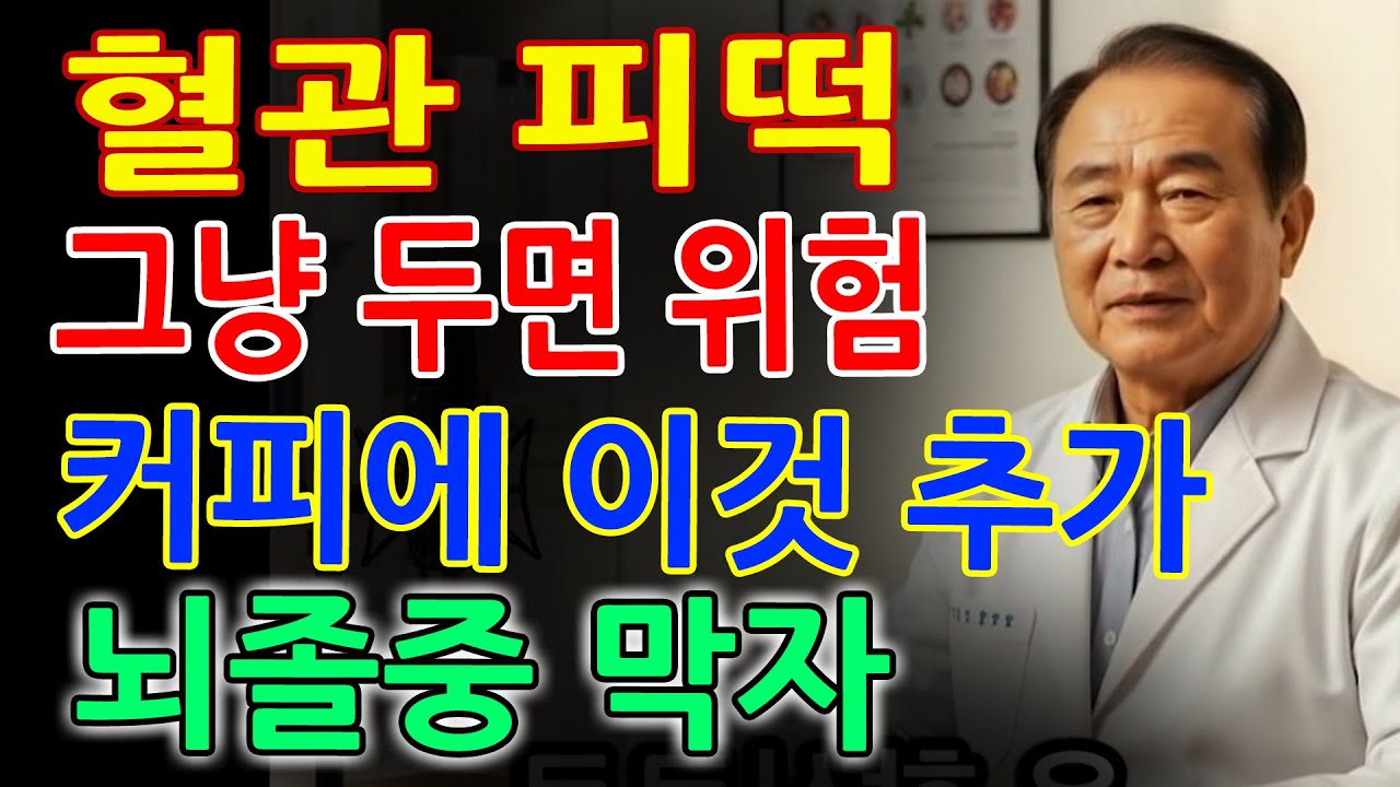 이 한 스푼이 피를 바꿉니다❗ 아침 커피에 넣으면 혈관 피떡이 사라지고 뇌졸중을 예방합니다｜의사공개｜시니어건강｜오디오북