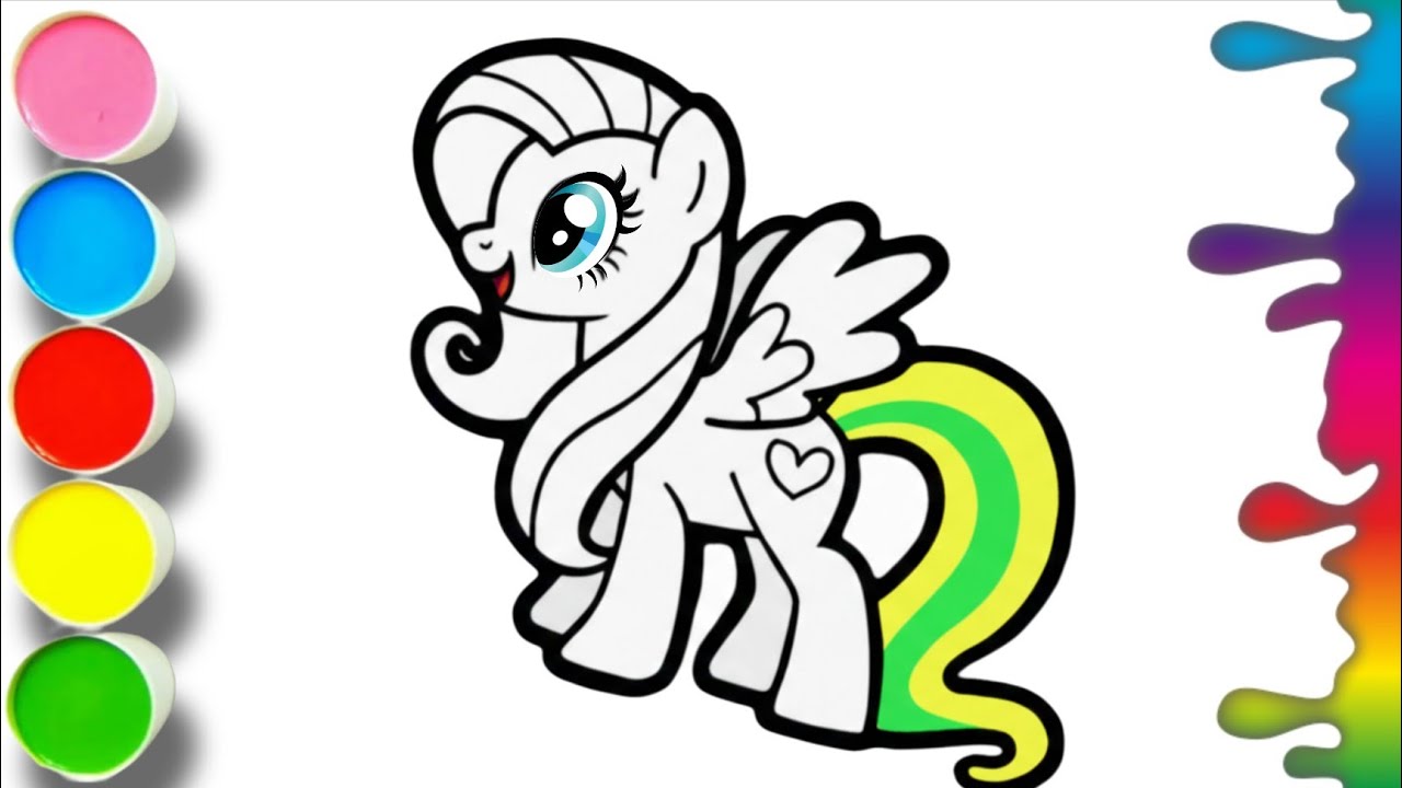 🦄 🌈  How To Draw A  Cute Pony | Easy Step by Step Drawing Tutorial #34