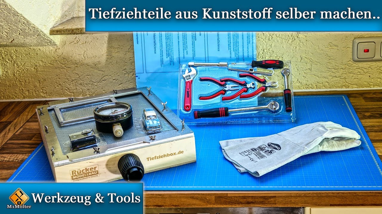 Tiefziehen Kunststoff selber machen. So geht`s mit der Tiefziehbox.