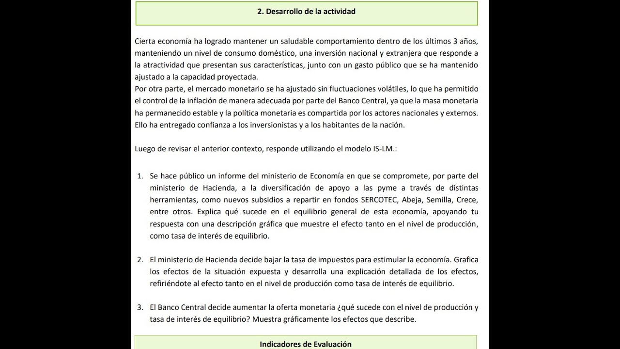SOLUCIONARIO AL WhatsApp +51 970302148 Macroeconomía Semana 4 IACC