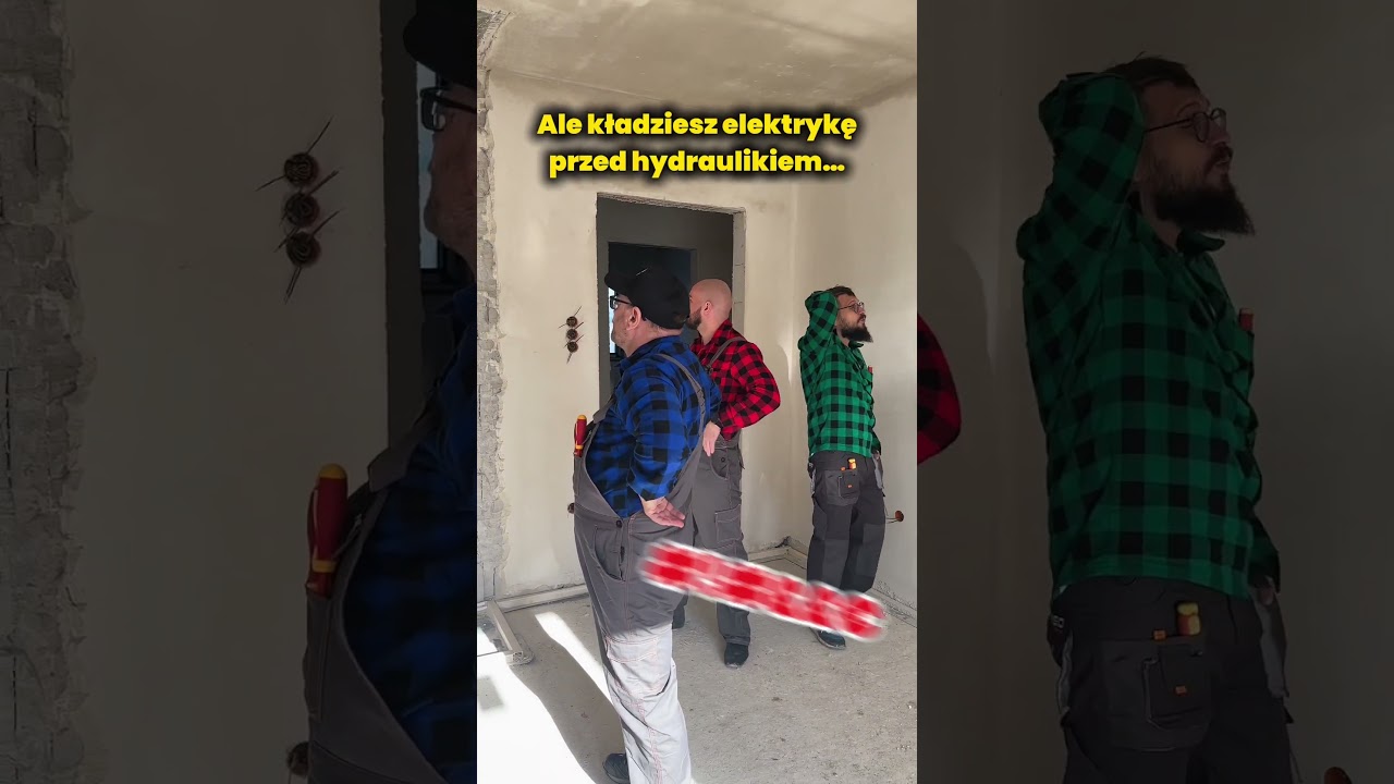 Elektryk kontra hydraulik - kto wchodzi pierwszy na budowę?