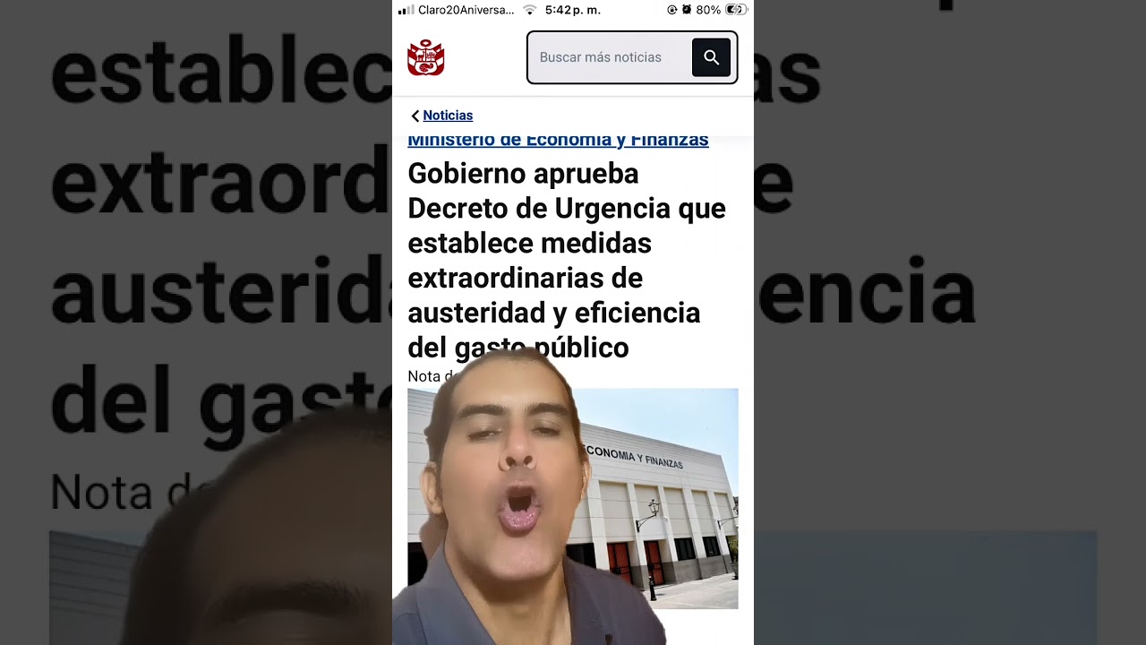 GOBIERNO LANZA DECRETO DE AUSTERIDAD EN EL GASTO P&Uacute;BLICO #juanalbertoreto #corrupcion #keiko