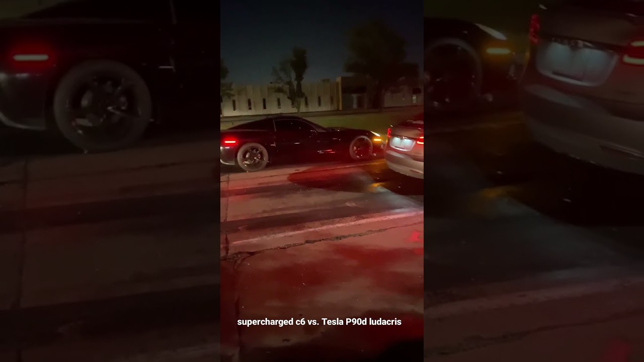 Supercharged c6 Vs. Tesla P90d Ludicrous edition