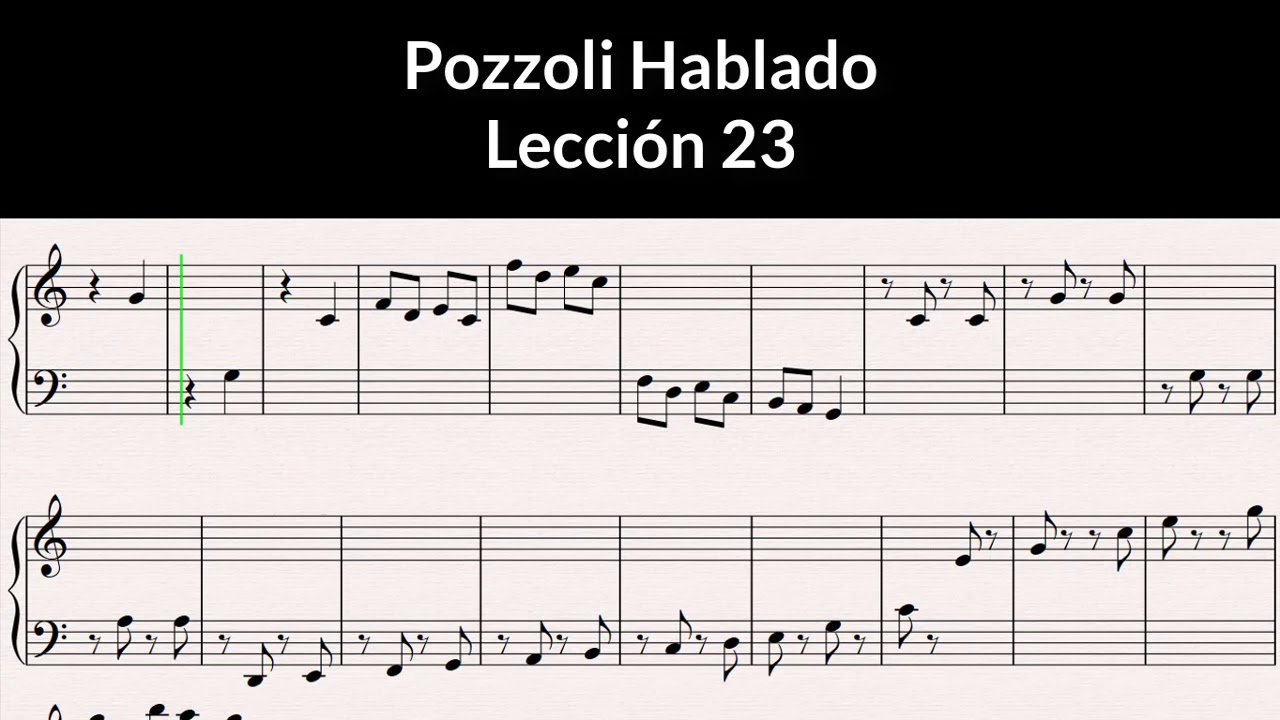 Pozzoli Hablado-Lección 23