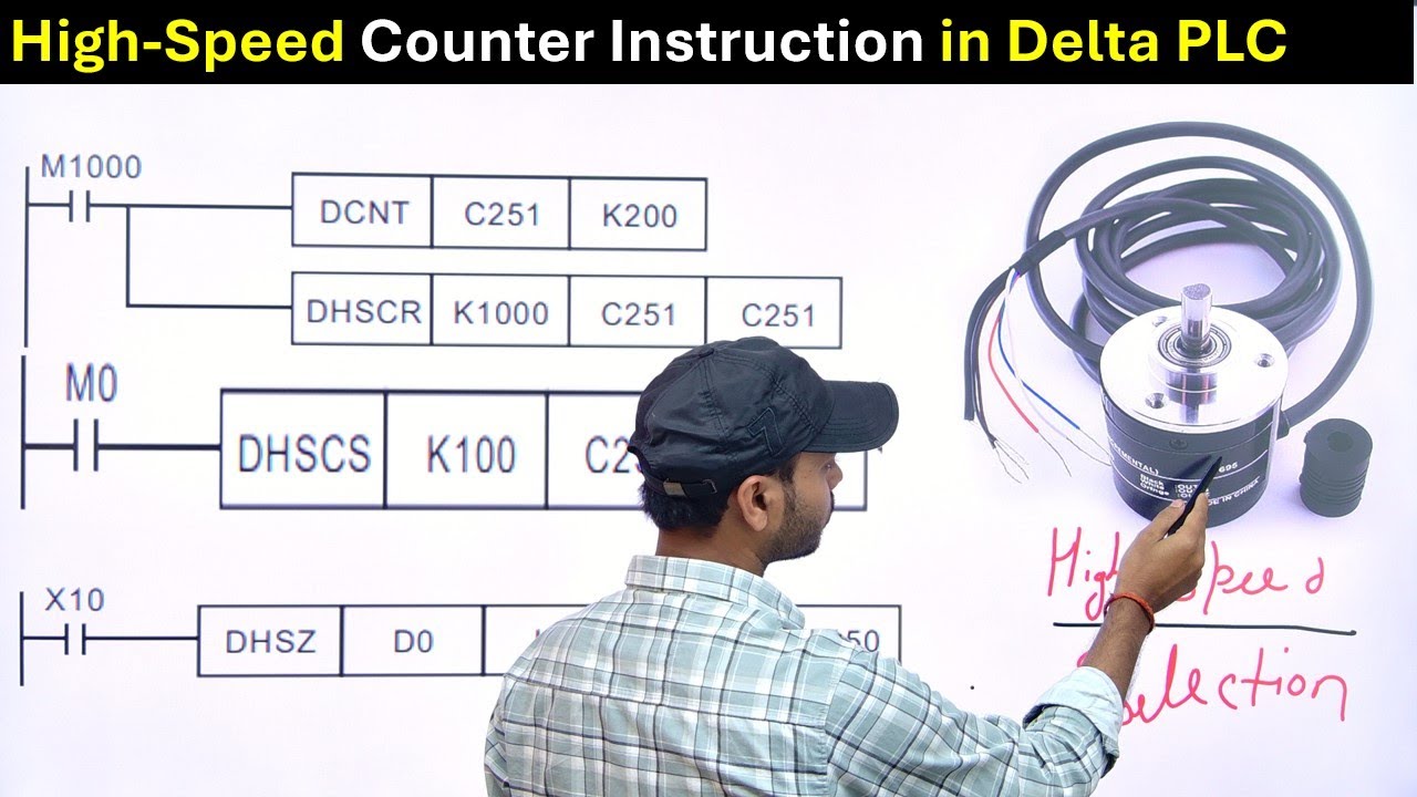 Encoder Programming in Delta PLC | Encoder With Delta PLC | Delta PLC High Speed Counter |
