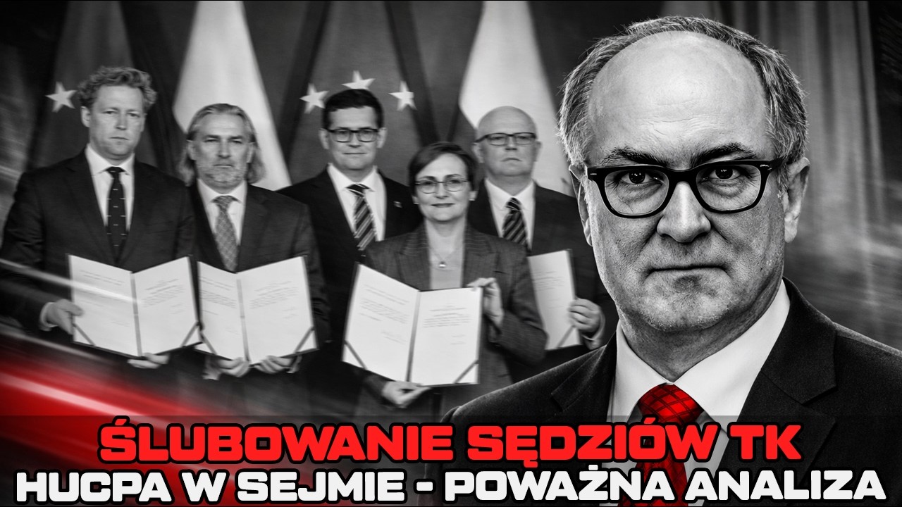 Hucpa wok&oacute;ł ślubowania sędzi&oacute;w TK. Czarzasty kontra Nawrocki