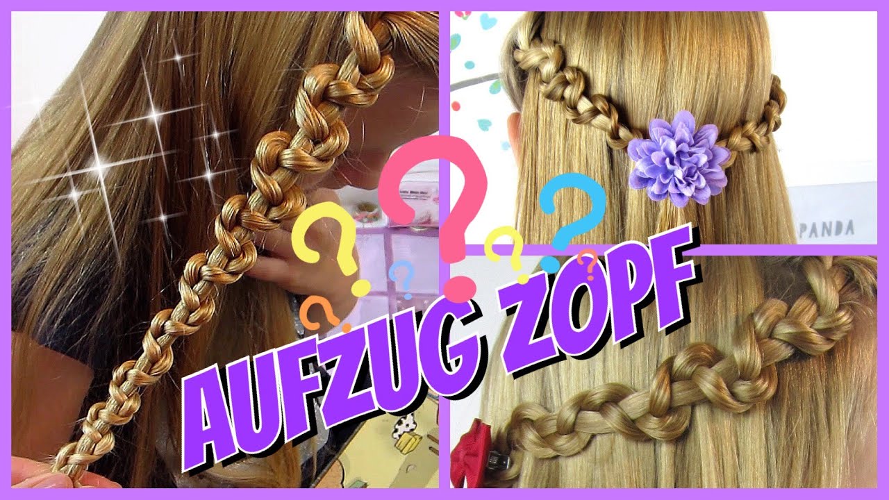 ✿Aufzug Zopf✿  3 Strähnen Flechtfrisur/ Akzente Zopf✿ Frisur für Mädchen