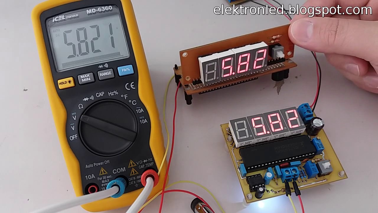 Voltímetro digital con el integrado ICL7107