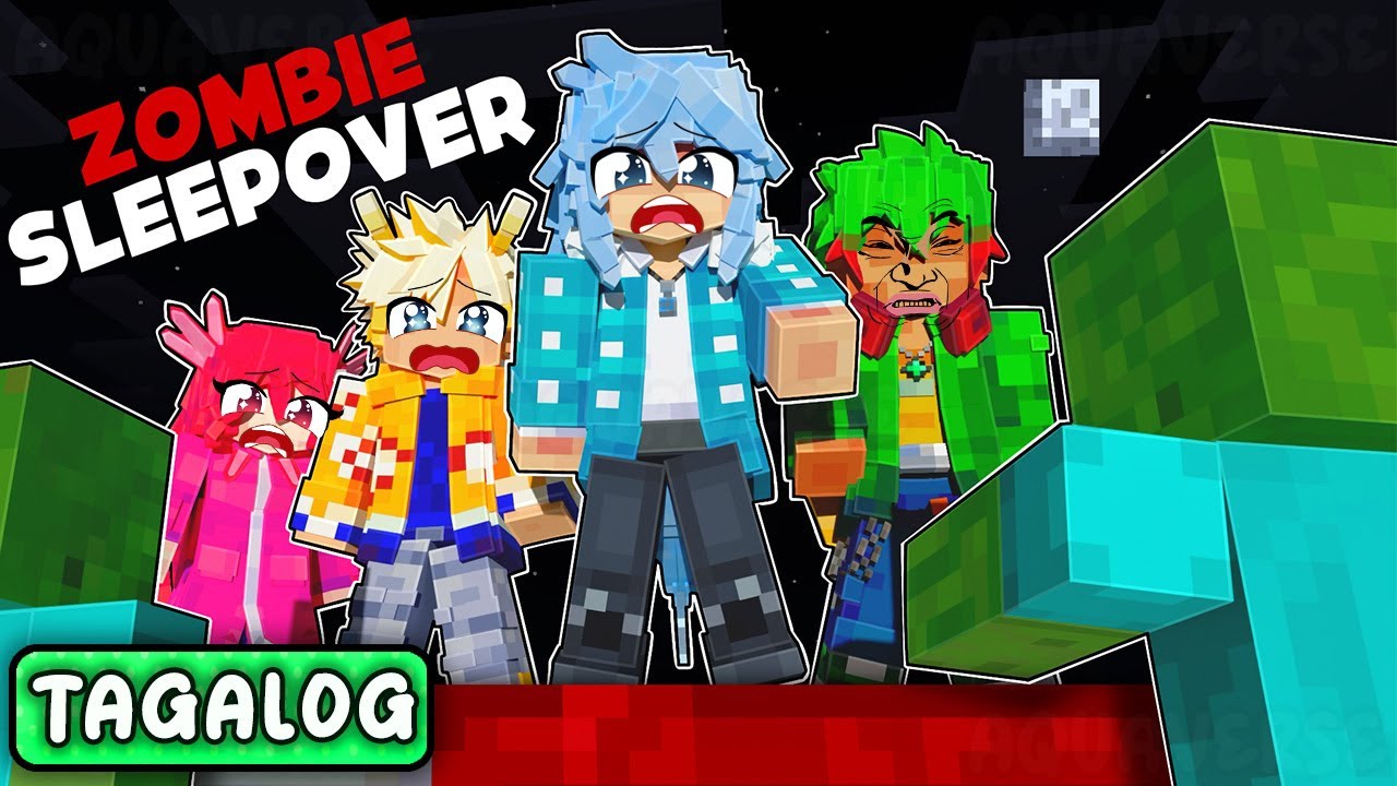 🇵🇭 MINECRAFT SLEEPOVER PERO MAY MGA ZOMBIES?