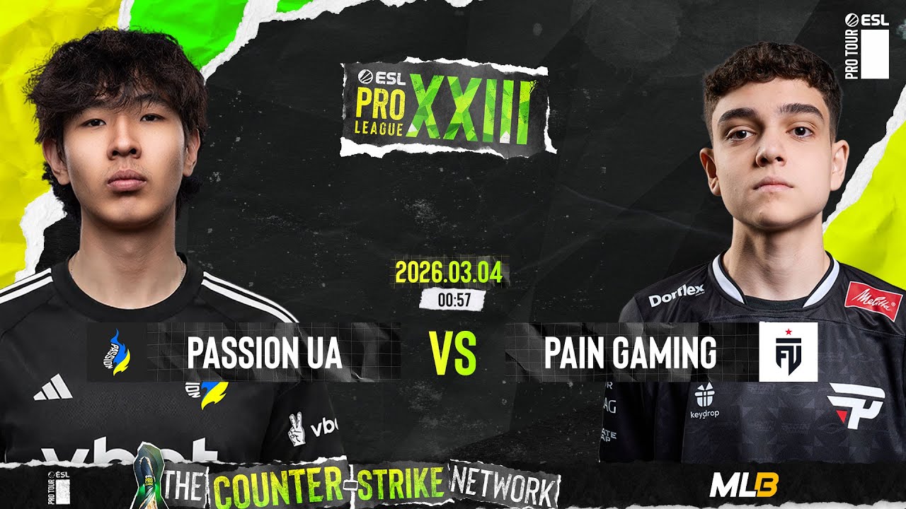 /MN/ PASSION UA vs PAIN GAMING - ESL PRO LEAGUE S23 - STAGE 1 - DAY 3