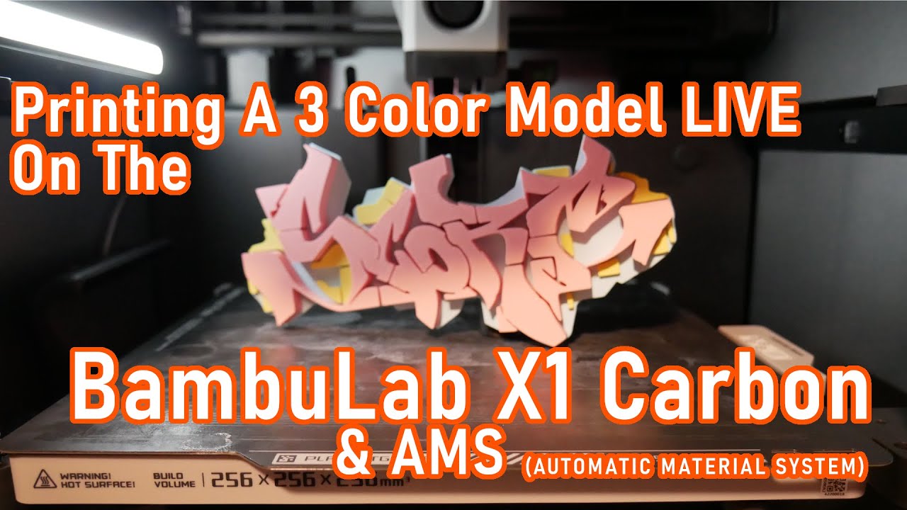 BambuLab X1 Carbon & AMS Live 3 Color 3D Printing (and Q&A)