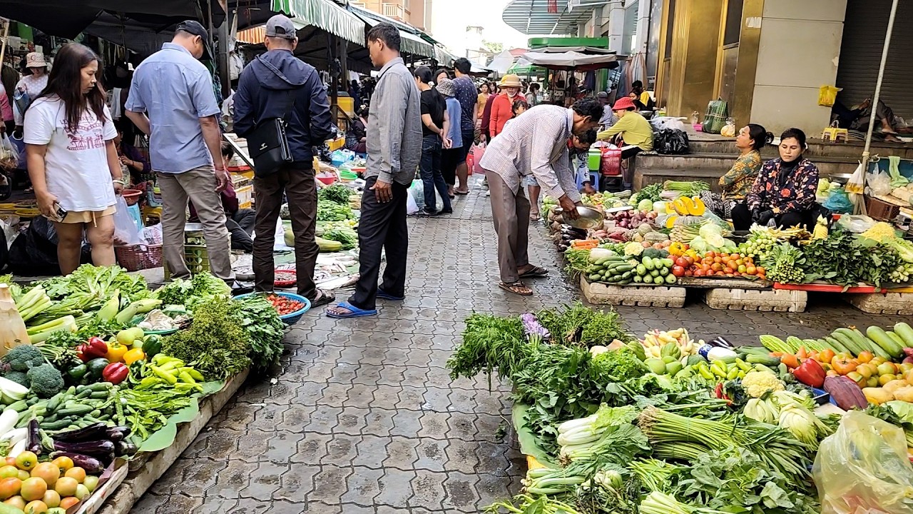 Amazing Cambodian Market! Fresh Vegetables, Meat & Countryside Food Tour 2026.