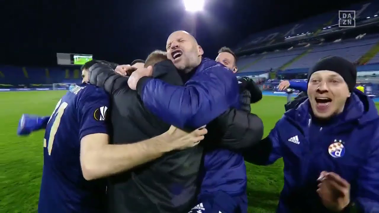 SCENES As Dinamo Zagreb Celebrate After Incredible Comeback Against Tottenham
