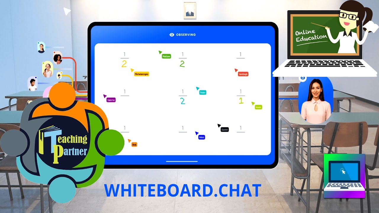 Whiteboard.chat - Real Time Class Collaboration and Interactive whiteboard